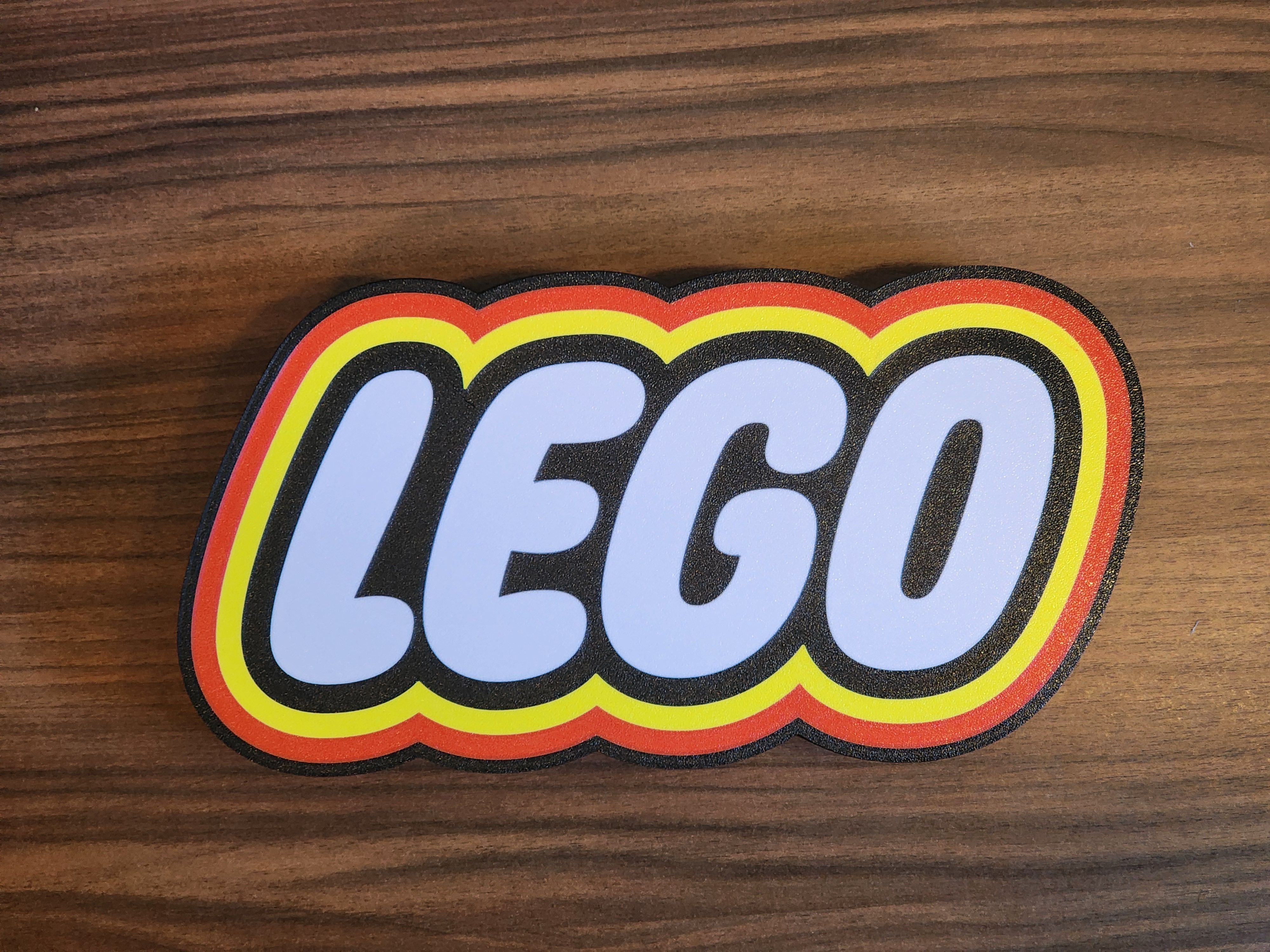 Lego logo LED lightbox sign