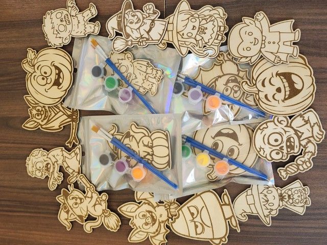 Halloween themed paint kits