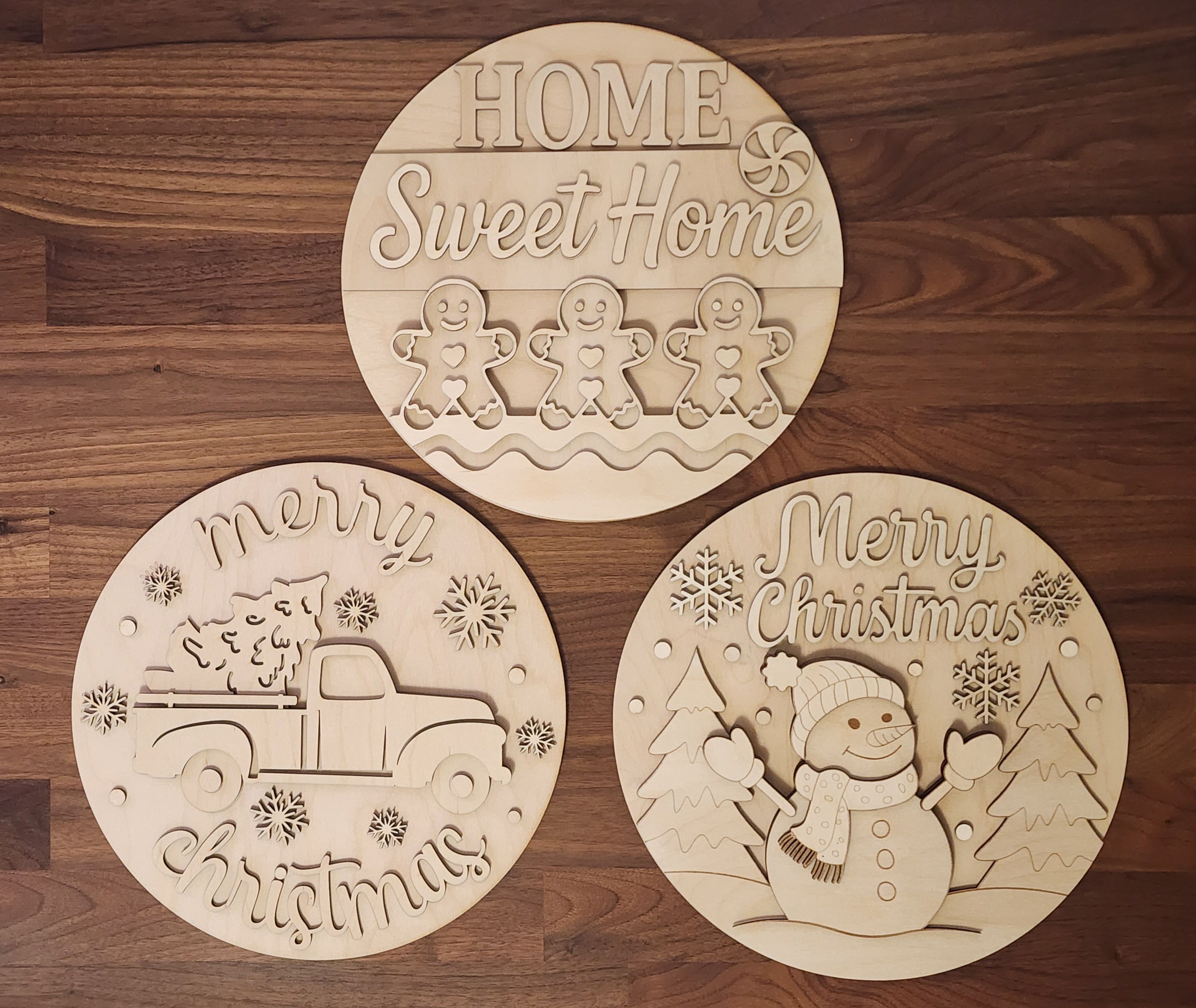 Collection of Christmas signs