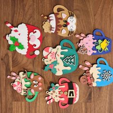 Hot Cocoa Christmas Ornaments